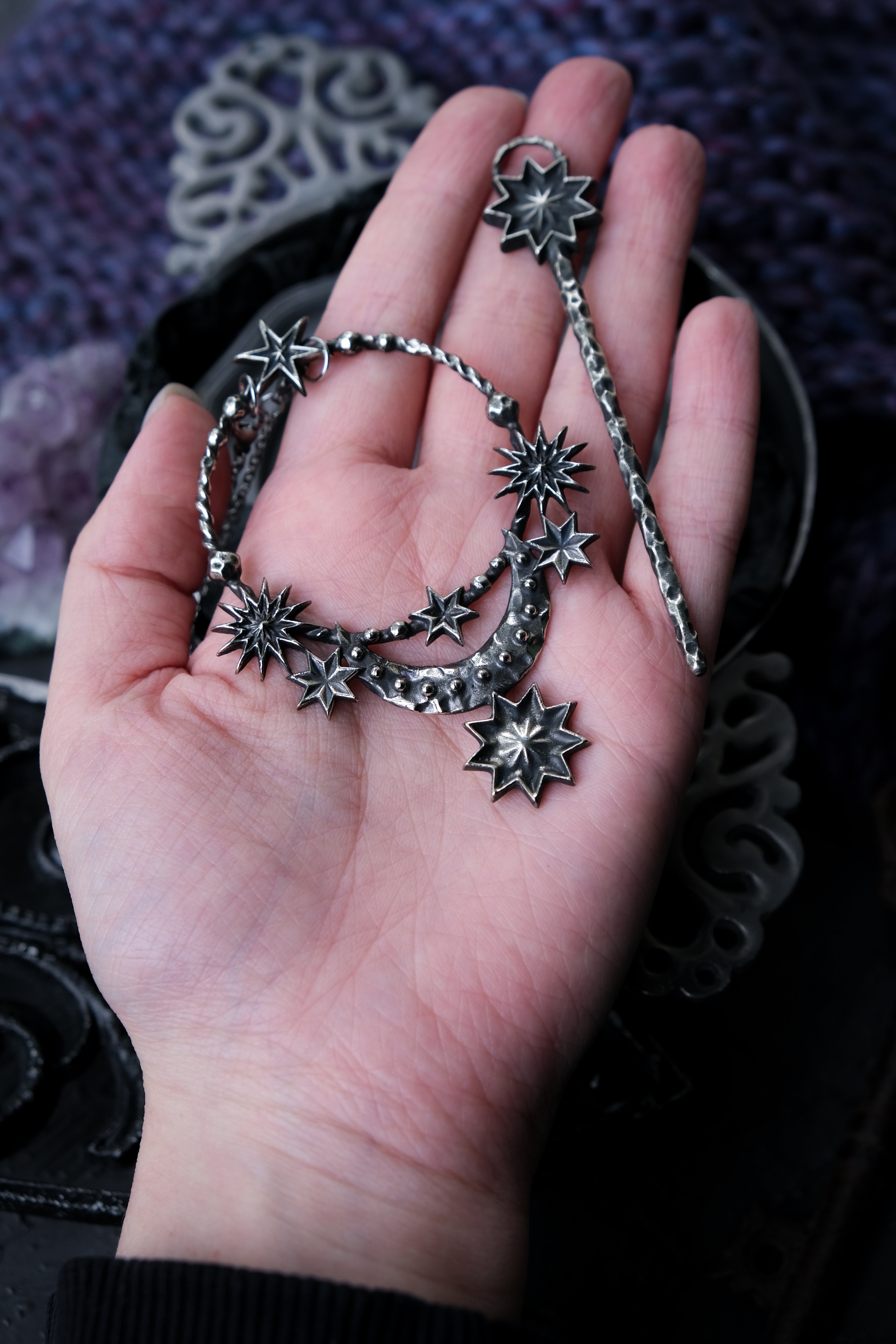 Stars and Moon hairpin