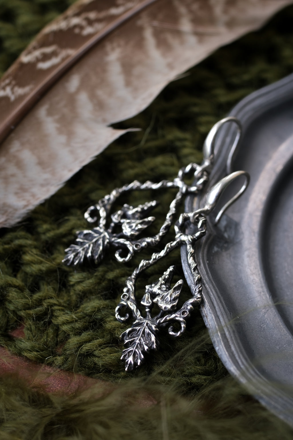 Forest leaves earrings