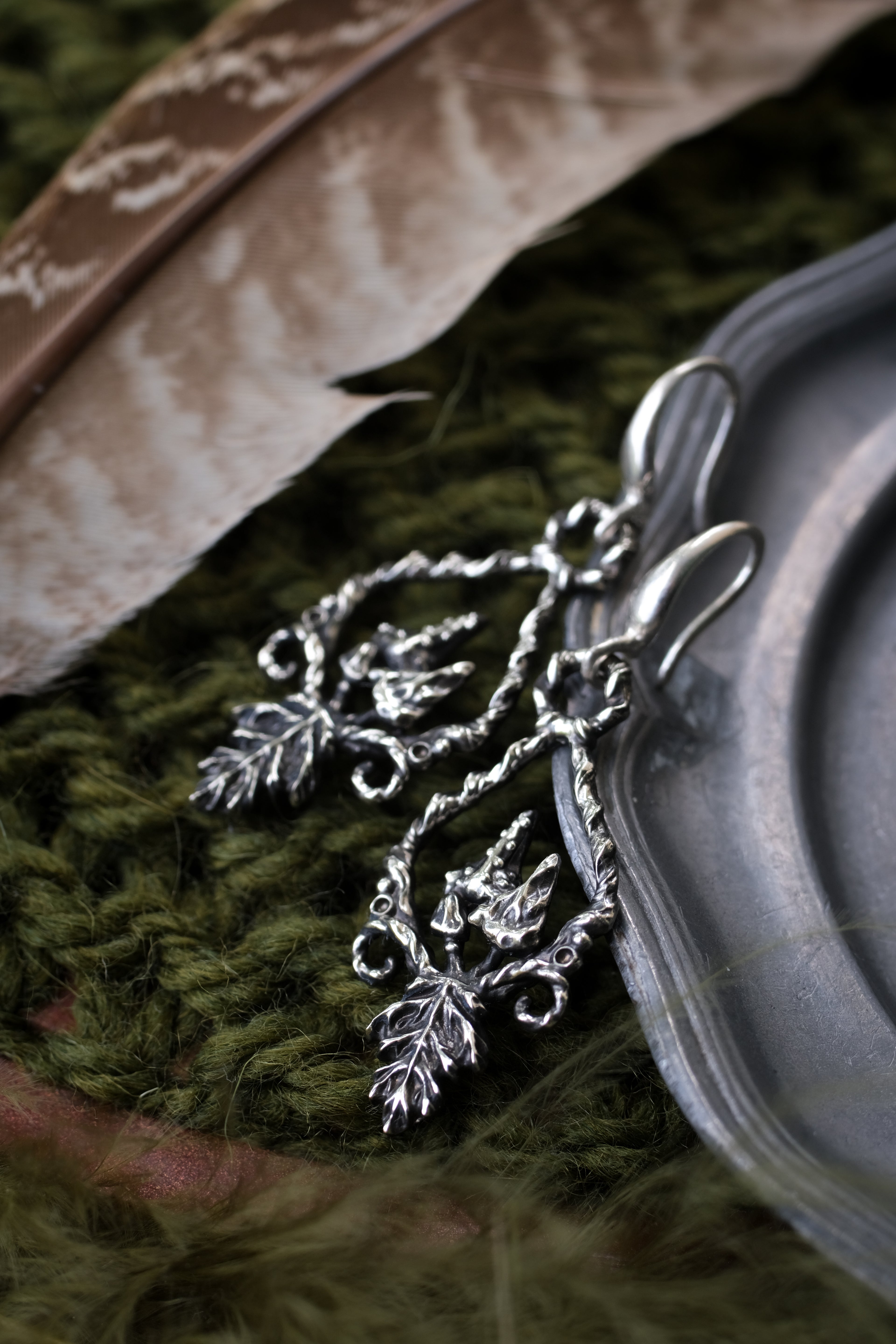 Forest leaves earrings