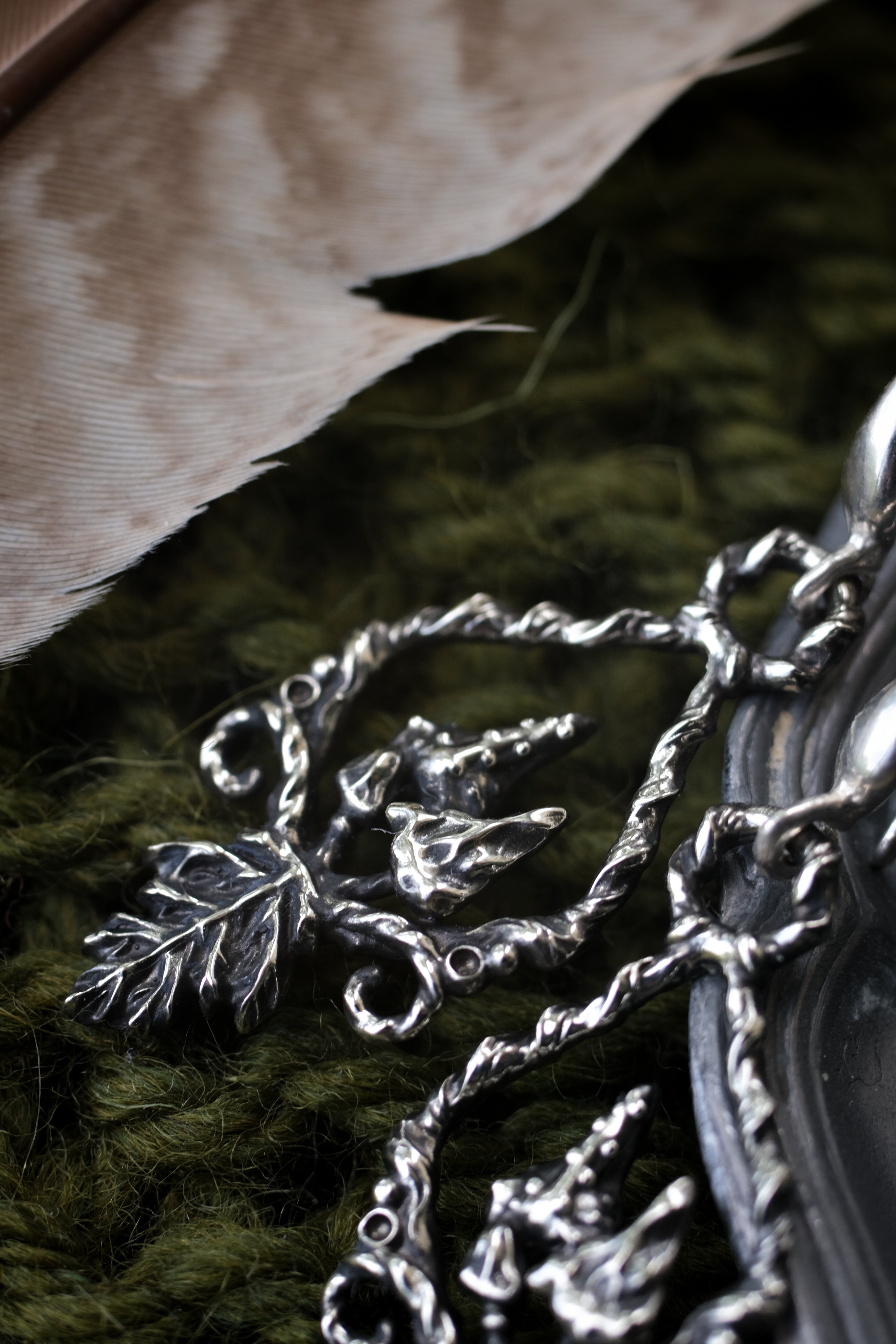 Forest leaves earrings