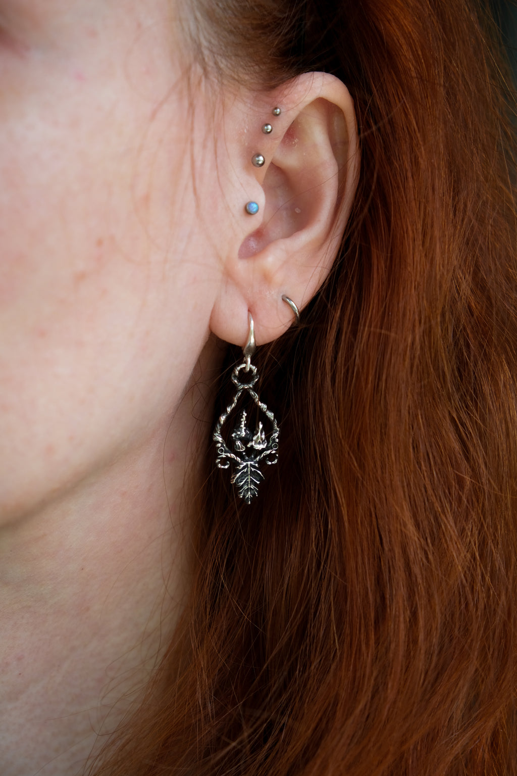 Forest leaves earrings