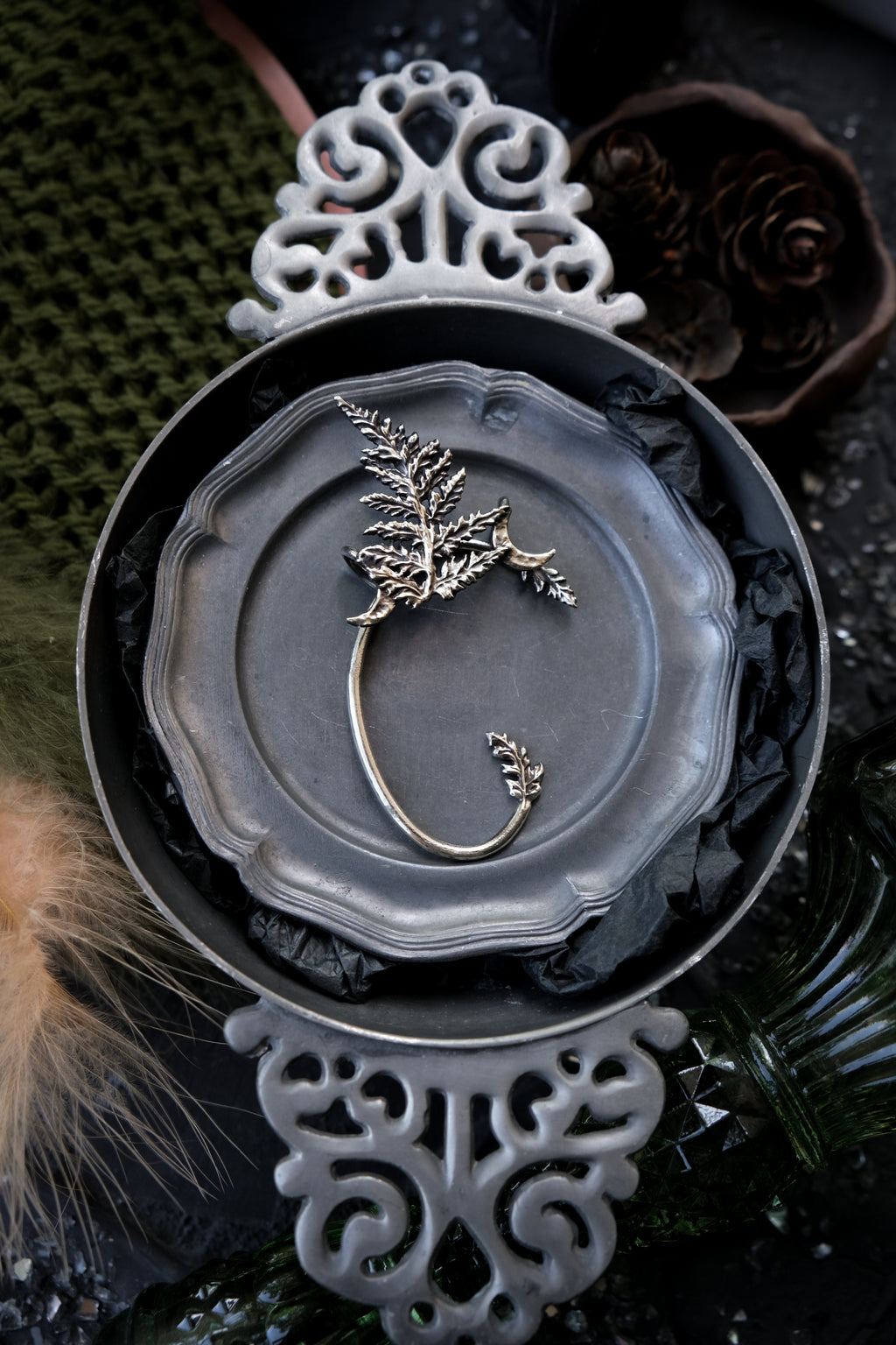 Fern cuff earring