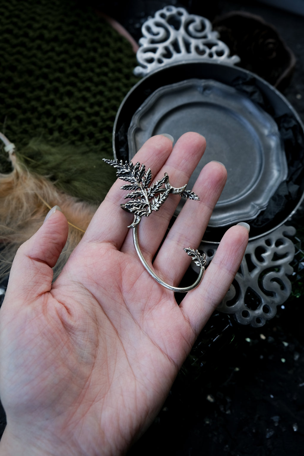 Fern cuff earring