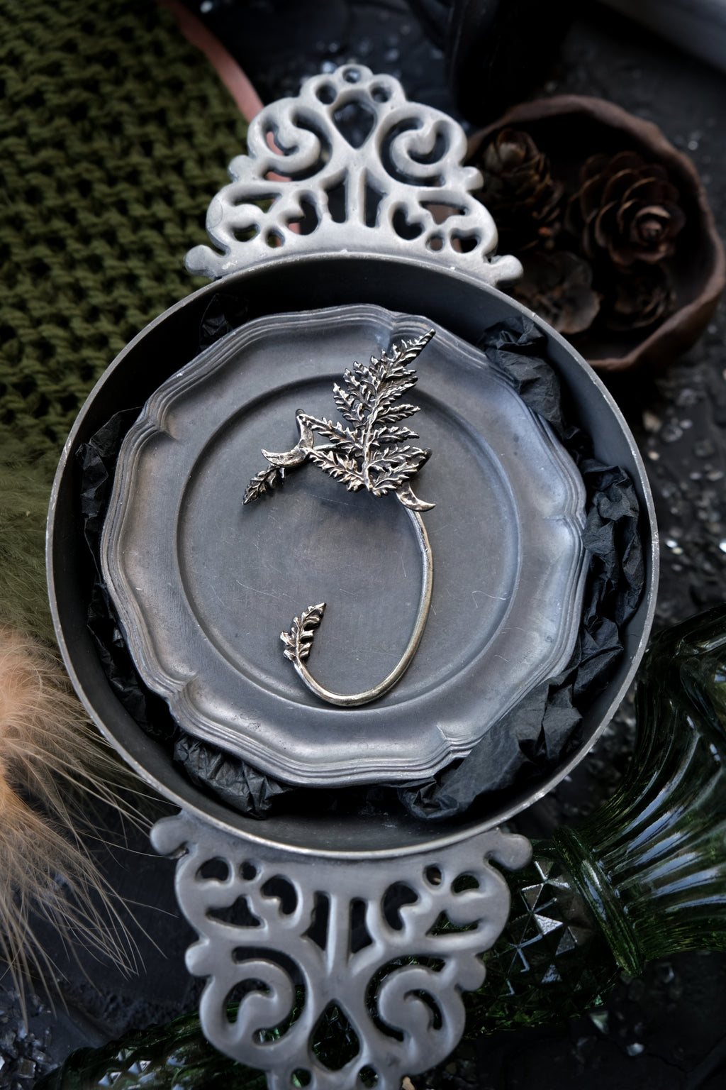 Fern cuff earring
