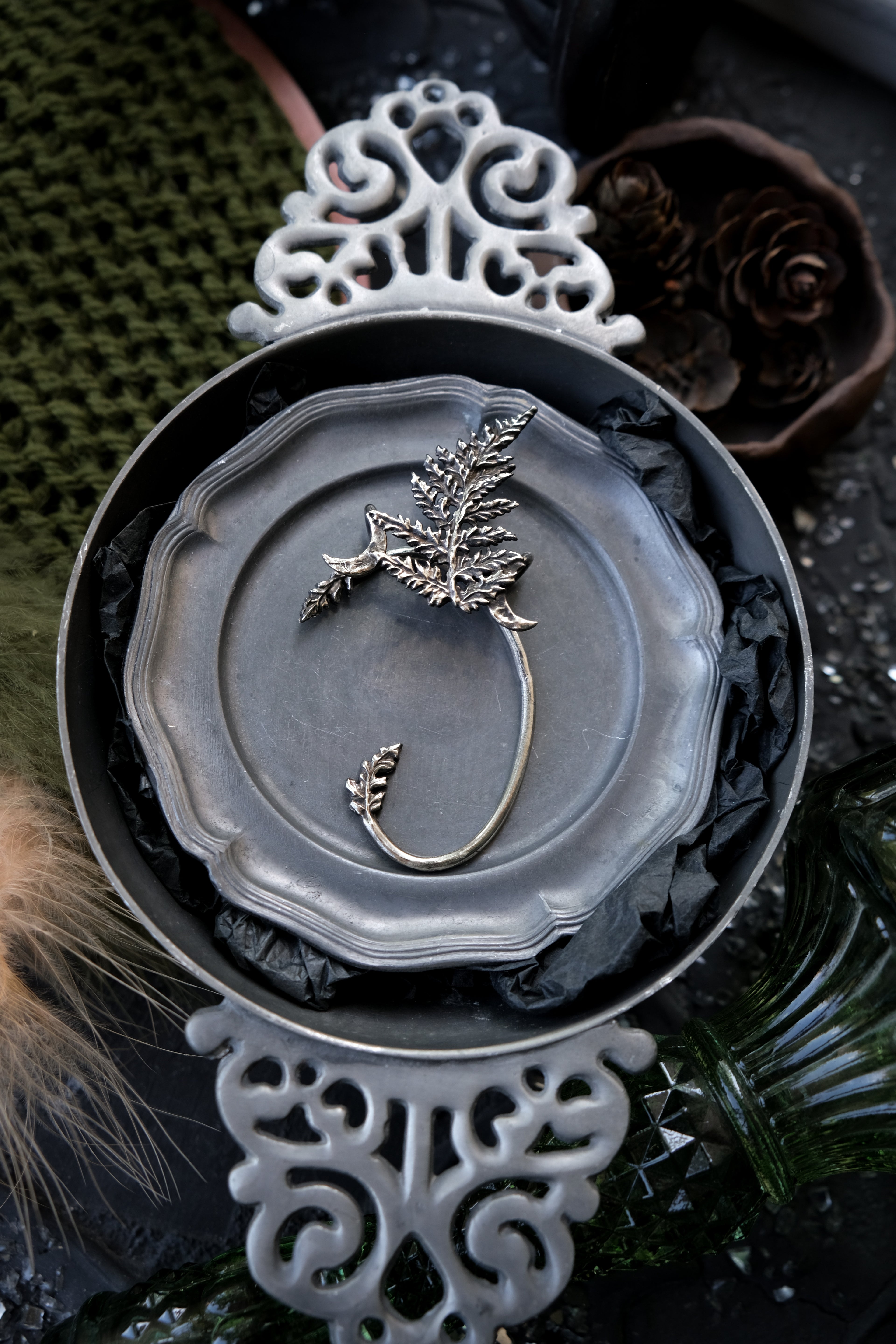 Fern cuff earring