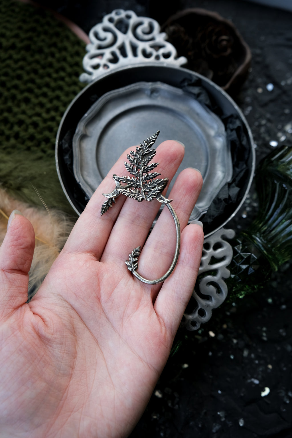 Fern cuff earring