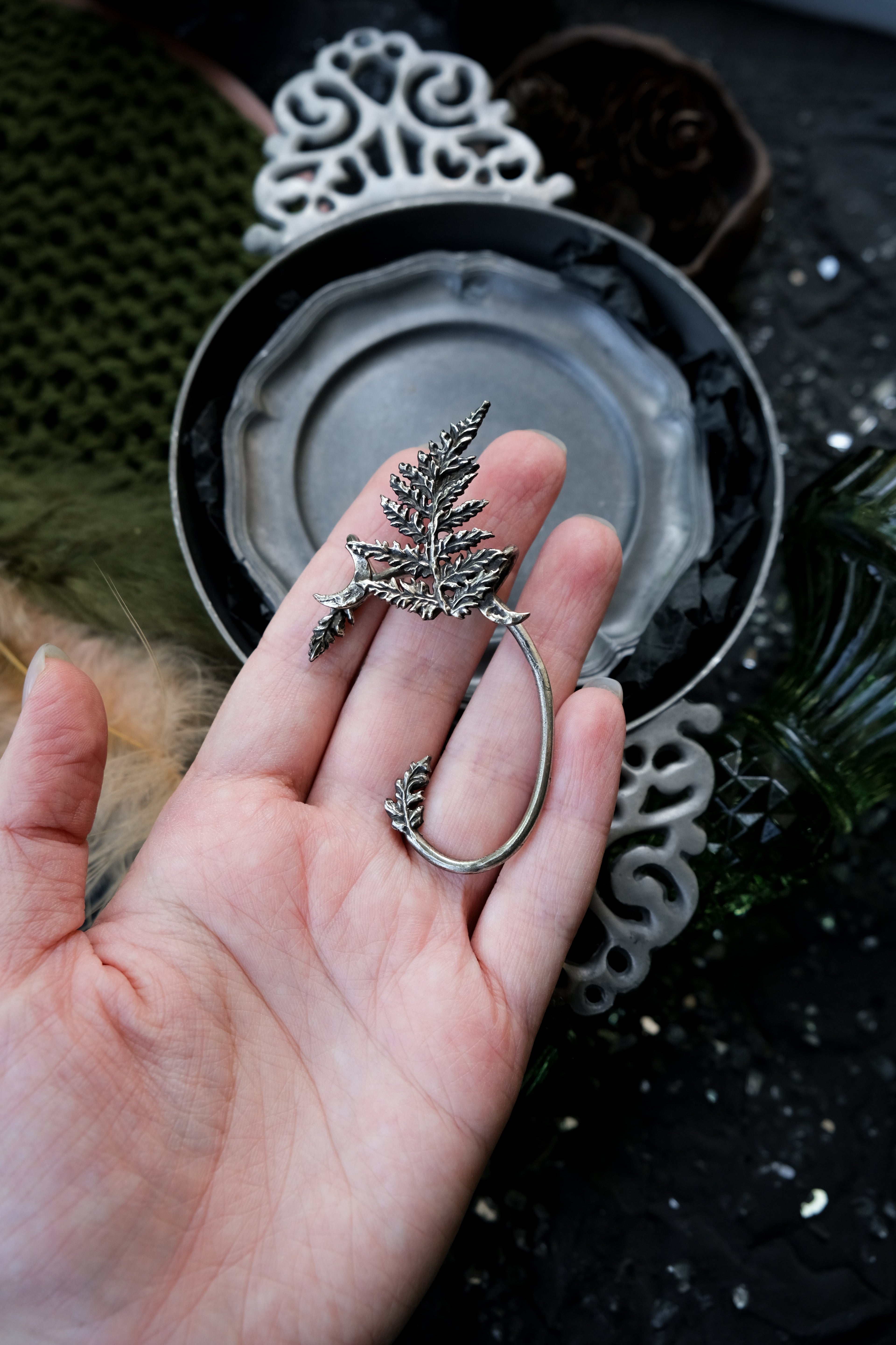 Fern cuff earring