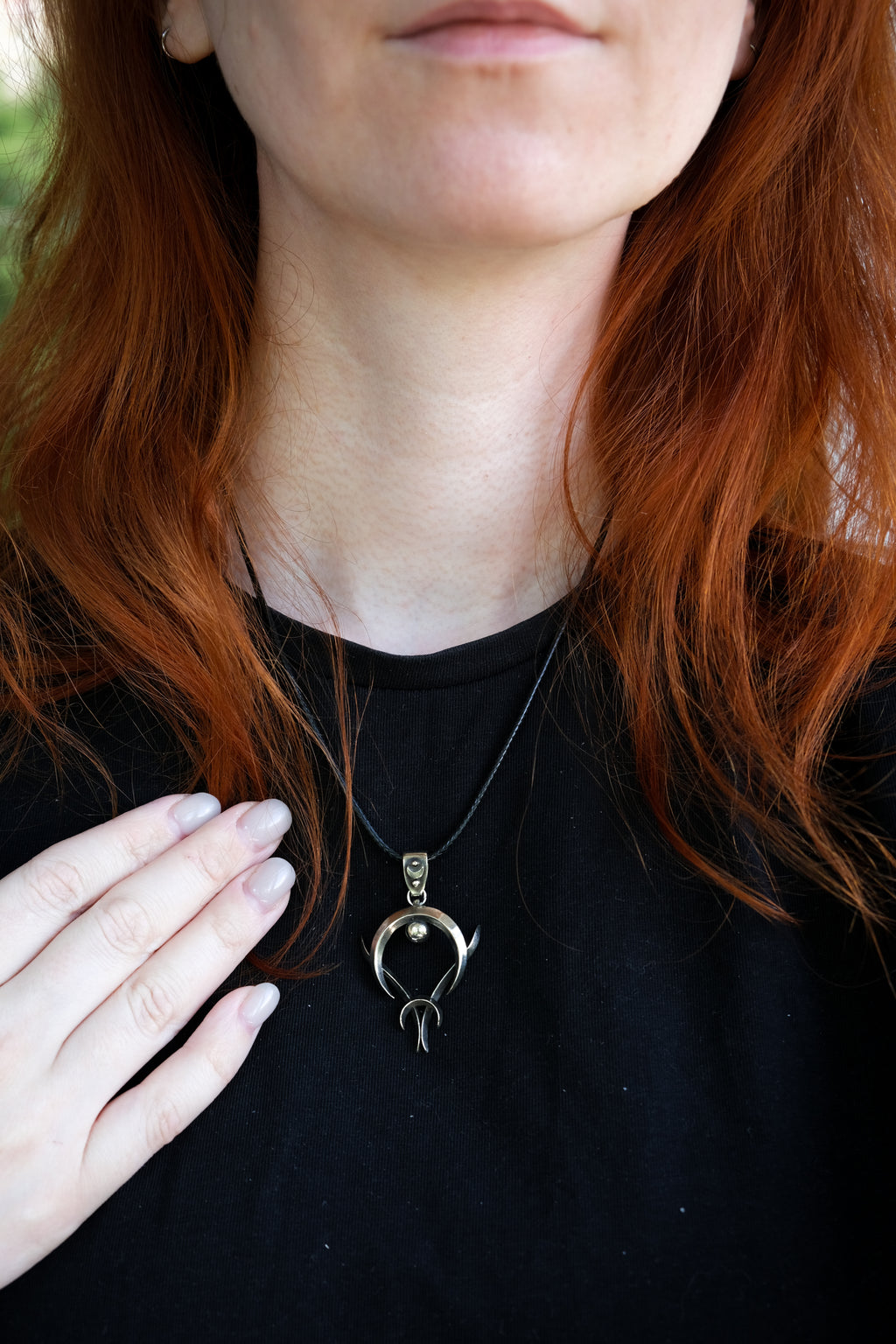 Elven moon pendant