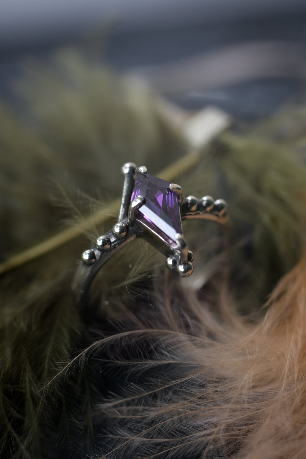 Fairycore ring with fianite