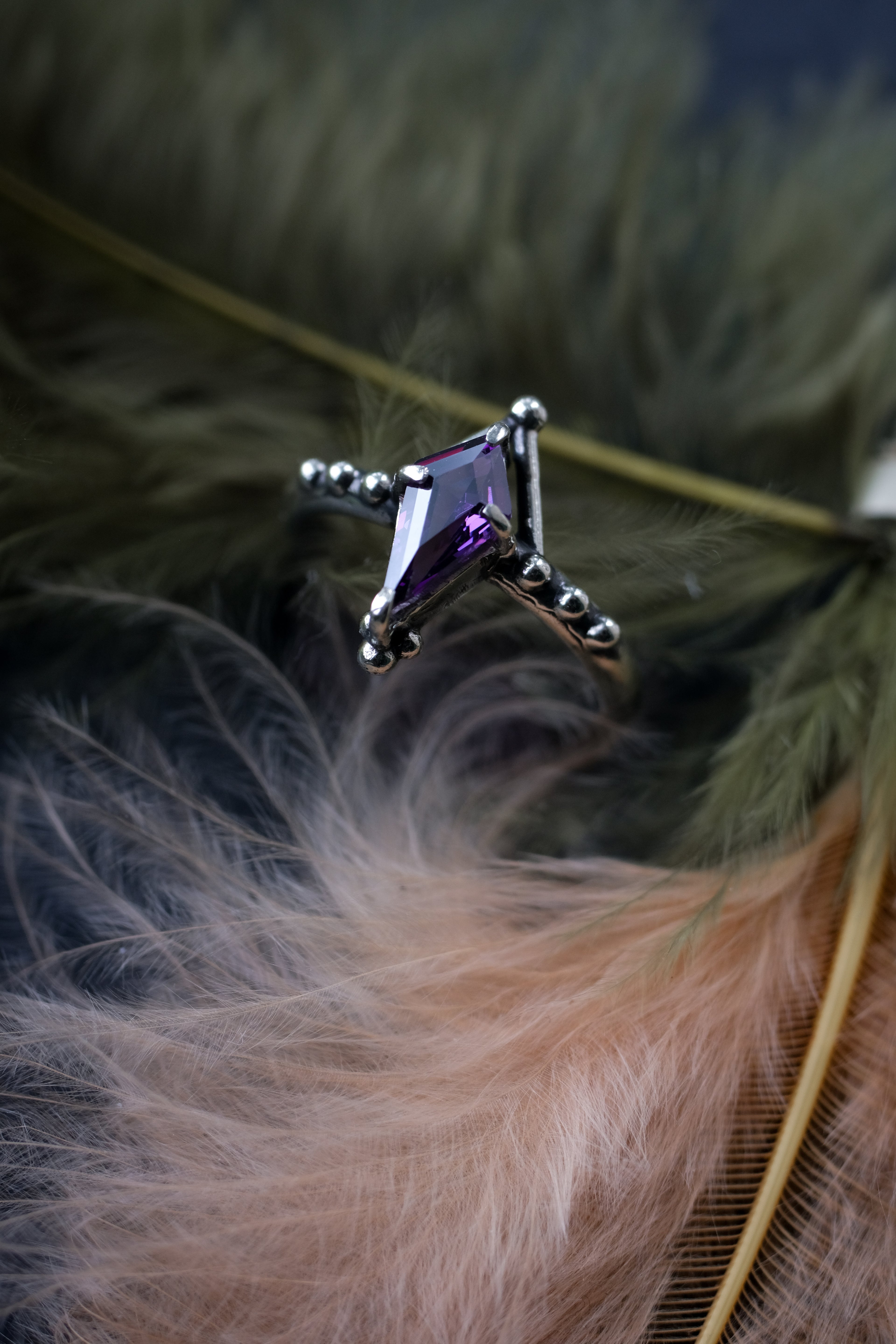 Fairycore ring with fianite