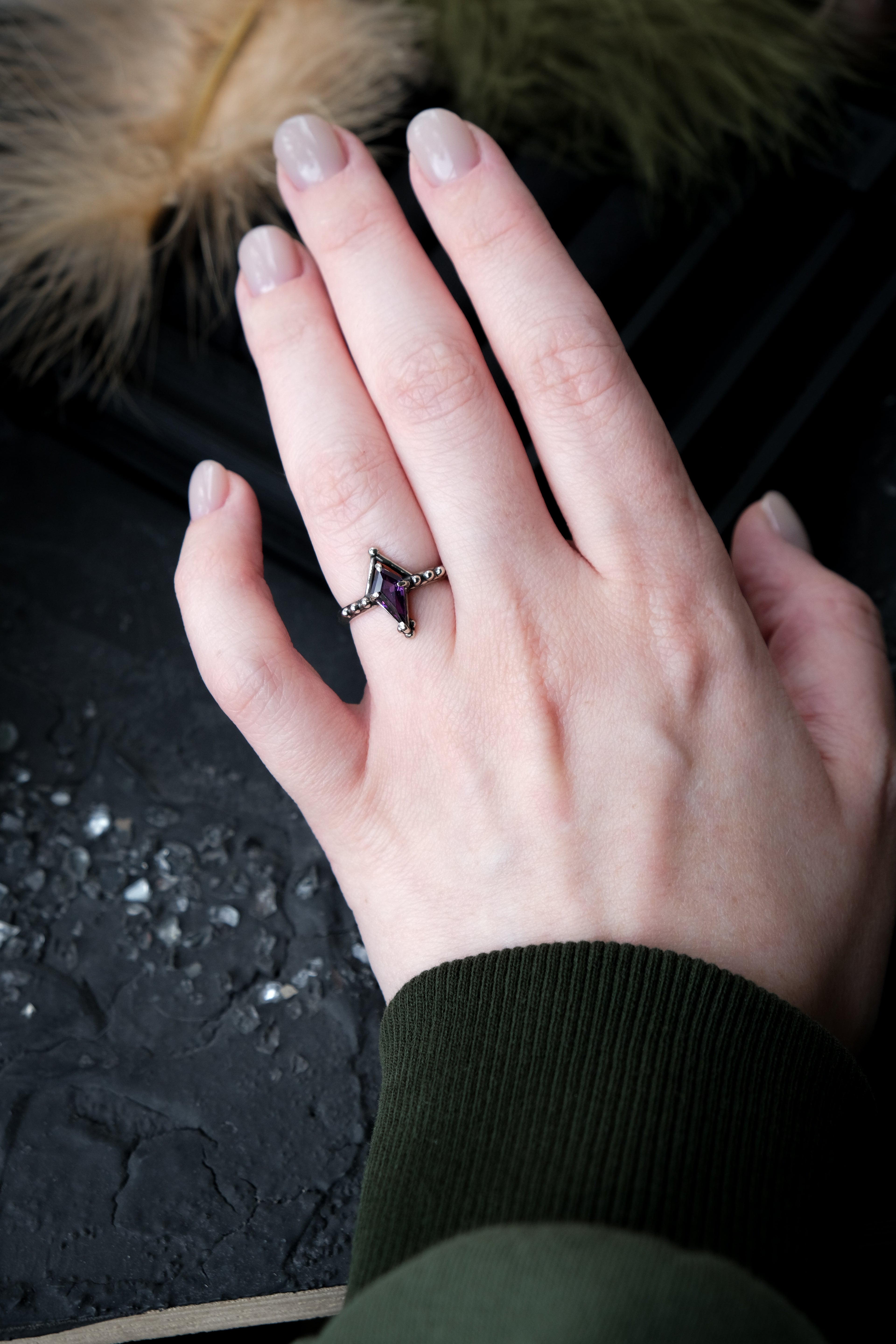 Fairycore ring with fianite