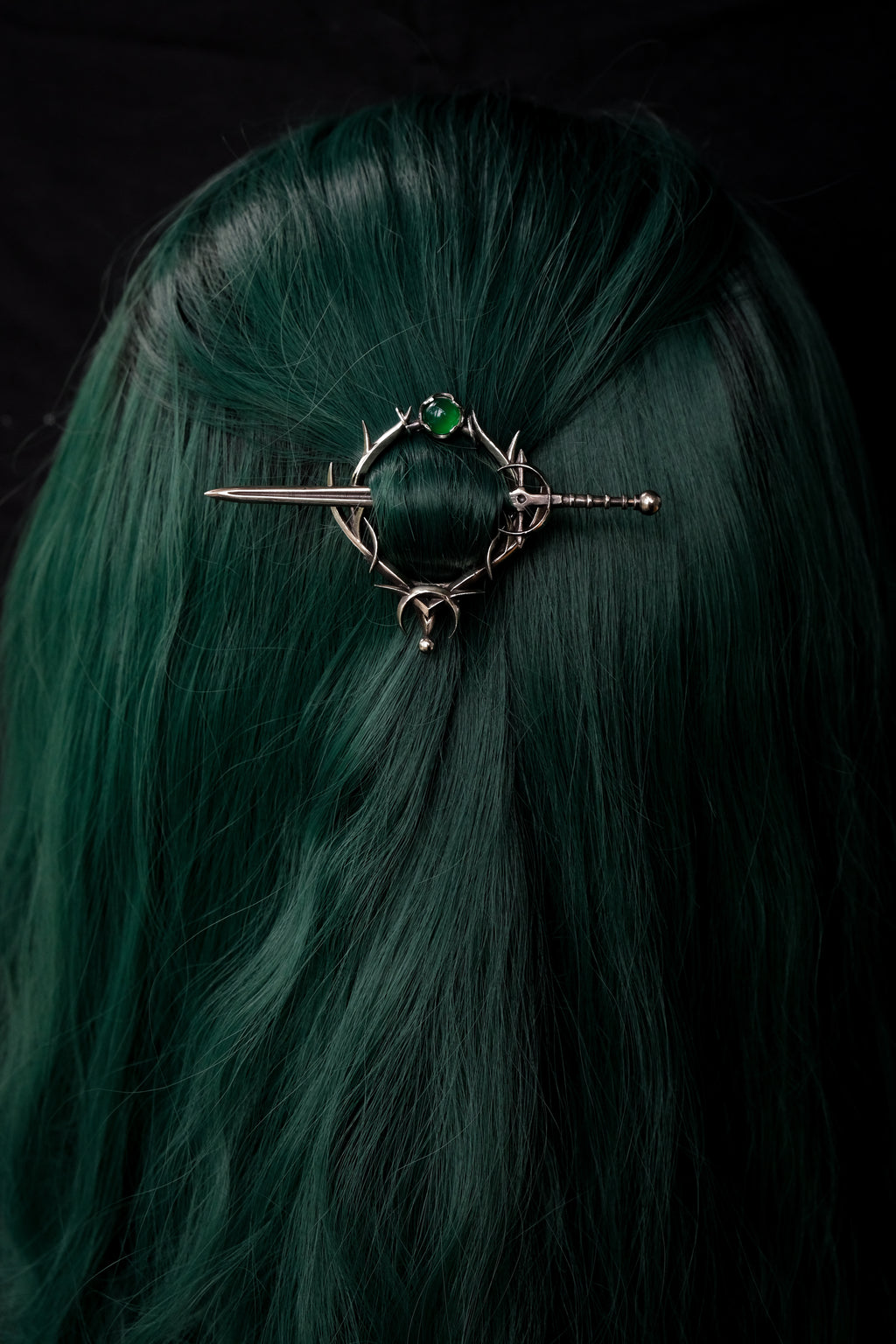 Elven hairpin, mini size (agate)