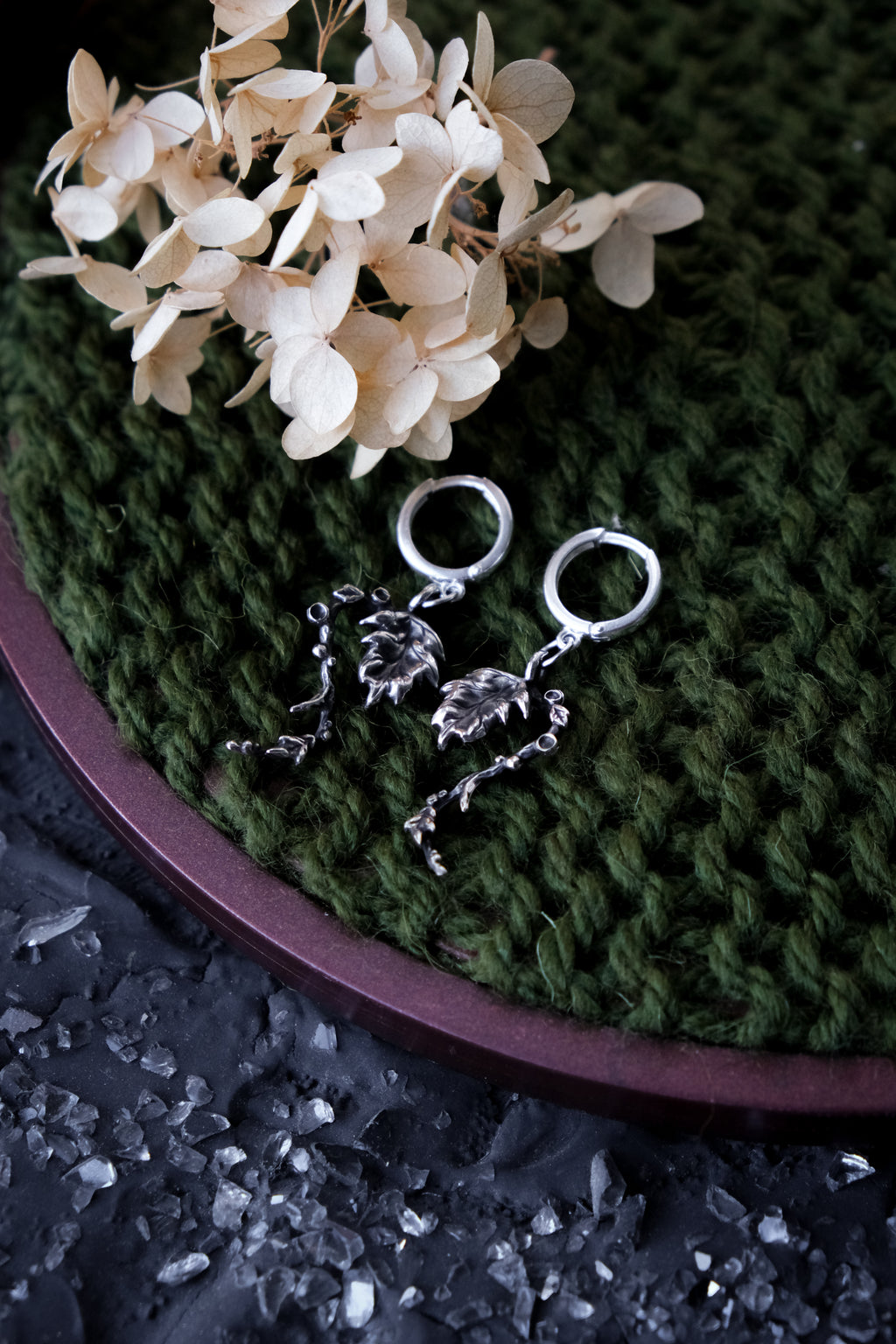 Fairy forest leaves earrings