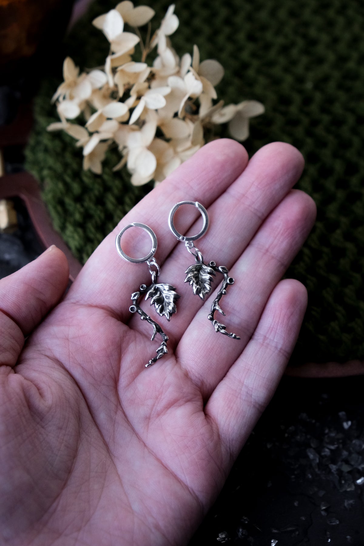 Fairy forest leaves earrings
