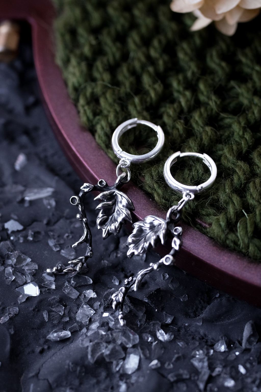 Fairy forest leaves earrings