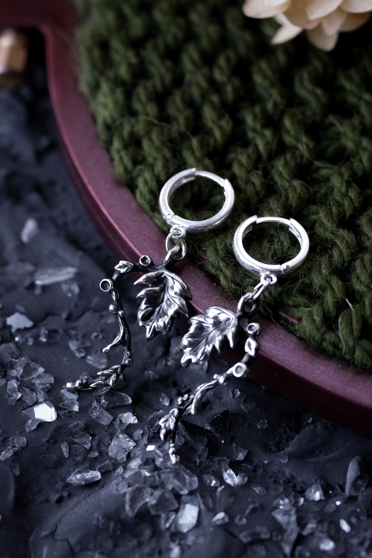 Fairy forest leaves earrings