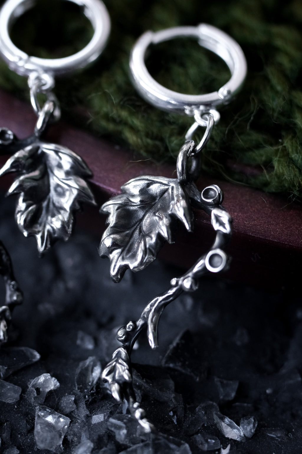 Fairy forest leaves earrings