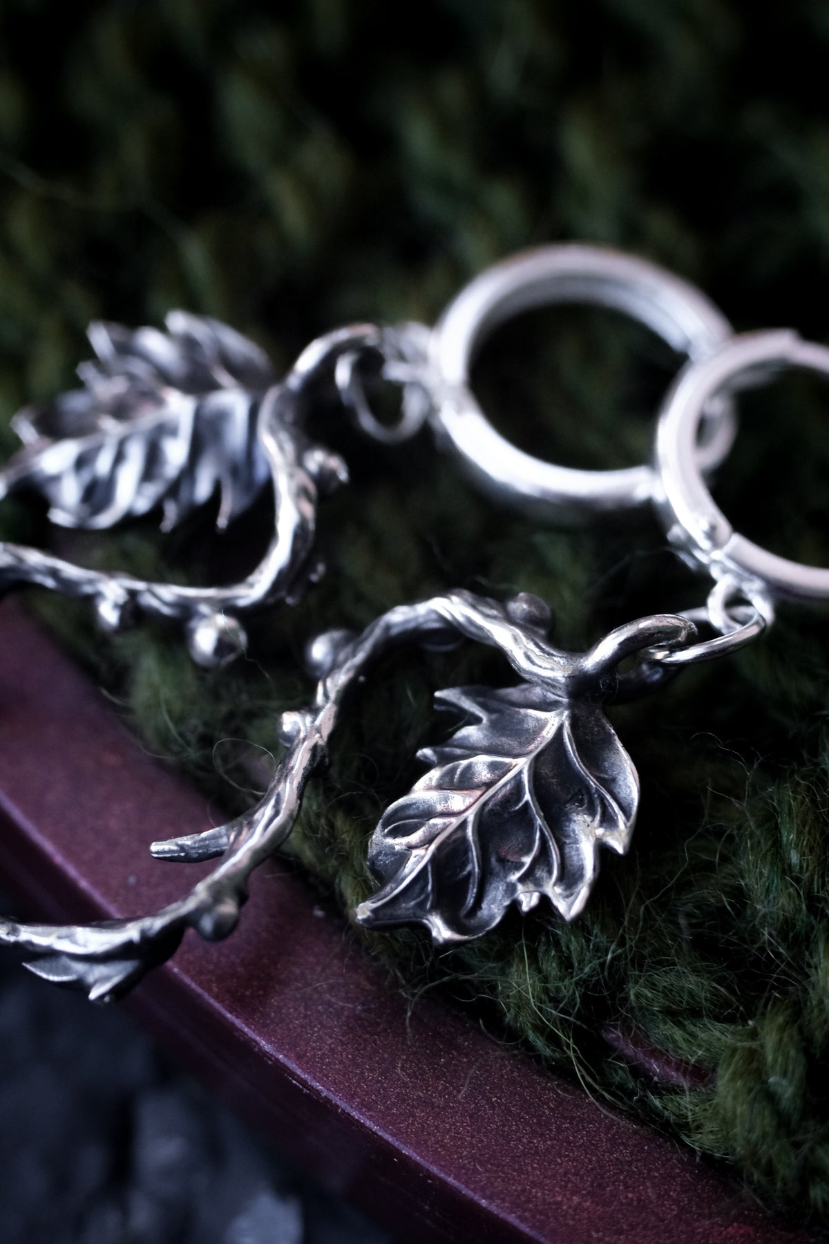 Fairy forest leaves earrings