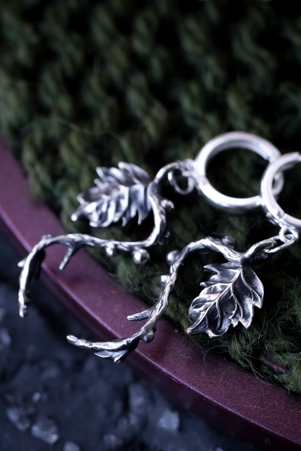 Fairy forest leaves earrings