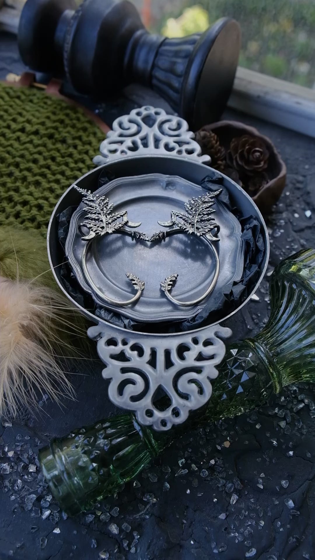 Fern cuff earring