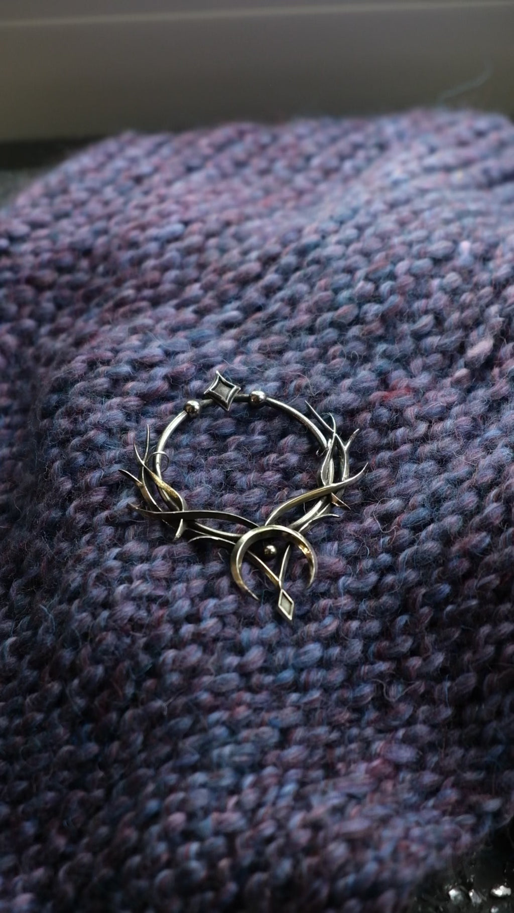 Elven hairpin with sword pin