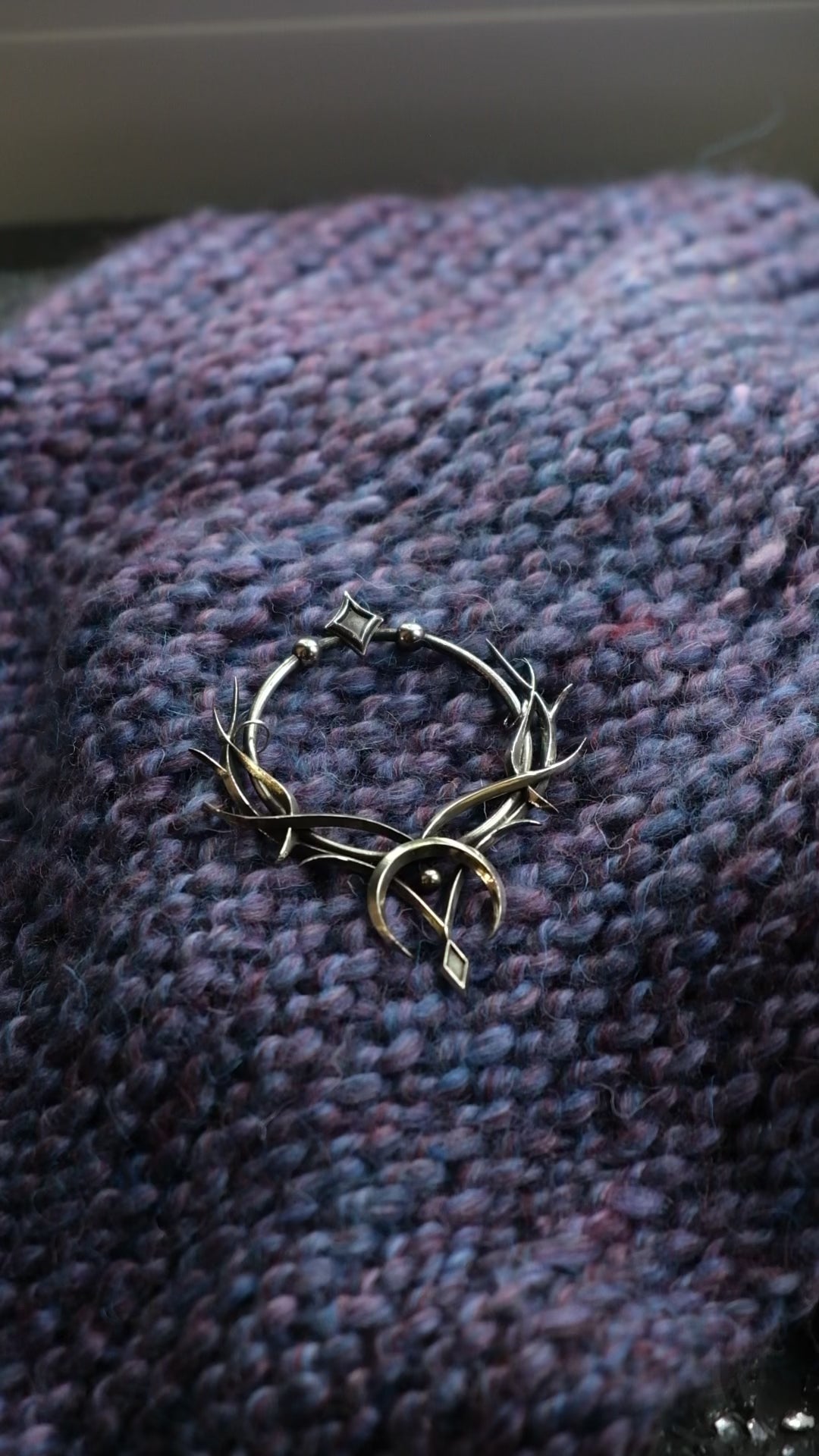 Elven hairpin with sword pin