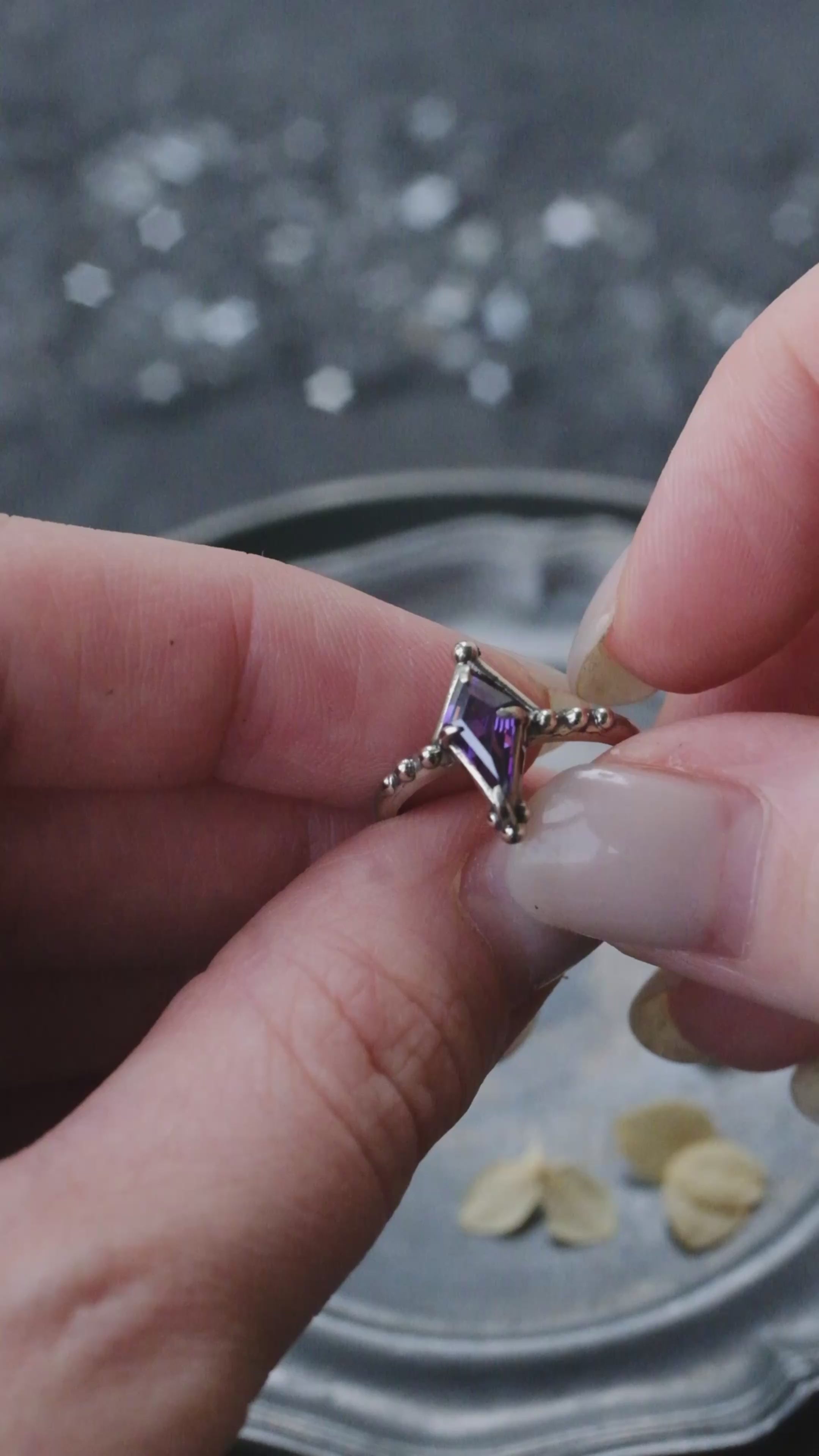 Fairycore ring with fianite