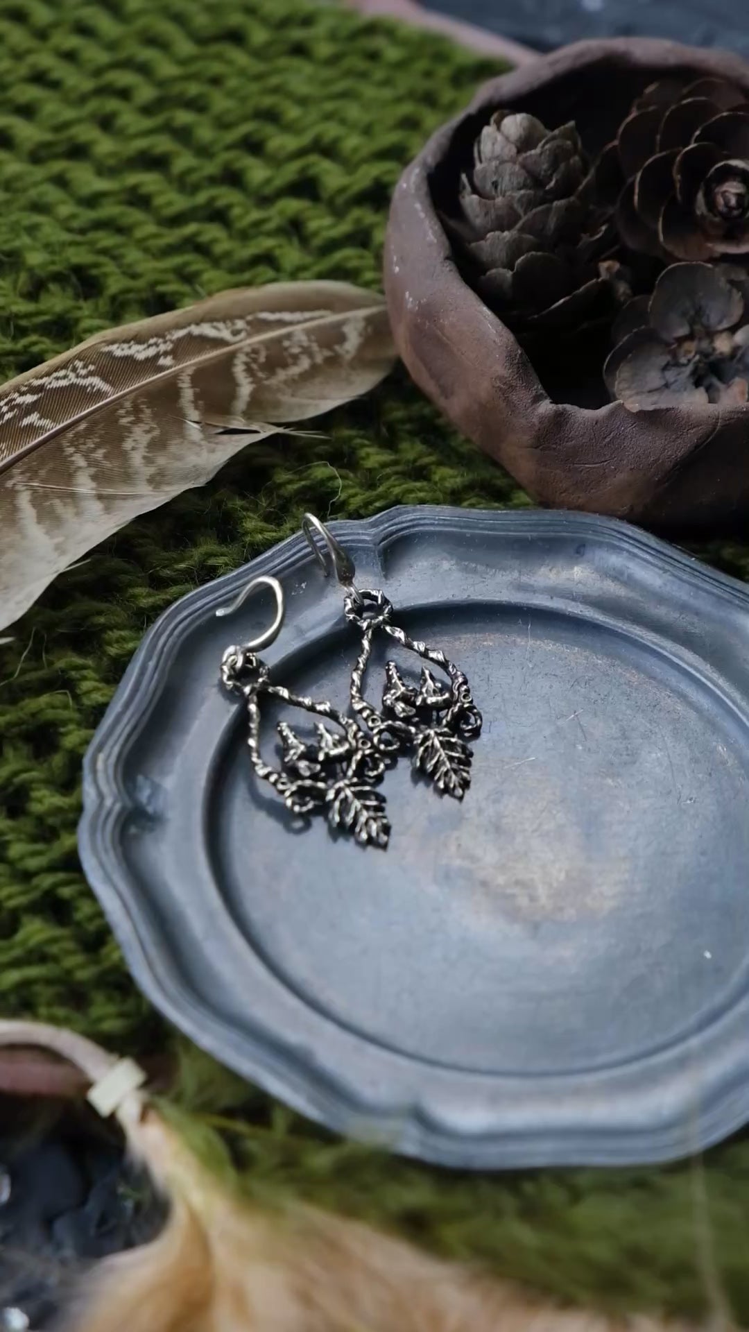 Forest leaves earrings